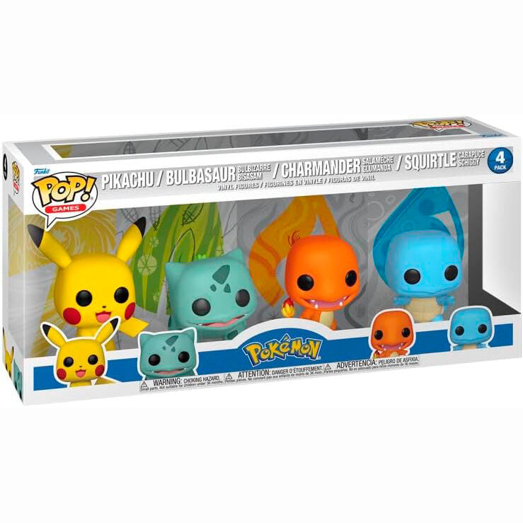 POP pack 4 figures Pokemon Starters Exclusive