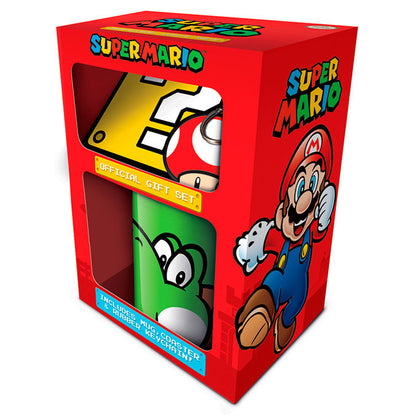 Nintendo Super Mario mug keychain gift set