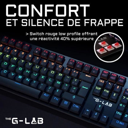 Wiring gaming keyboard the g -lab low profile switch - red
