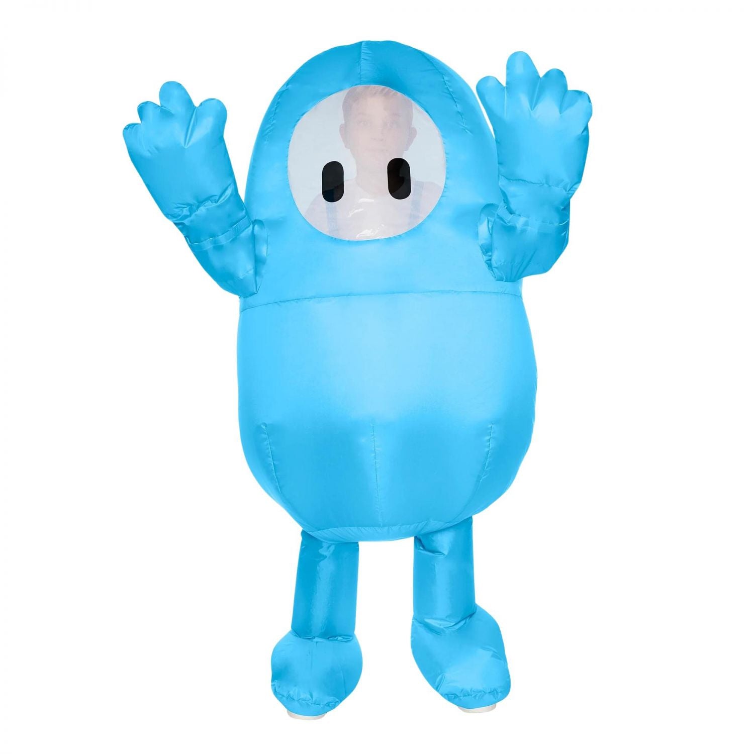 Fall Guys Blue Inflatable Child Costume | One Size Fits Up To 14