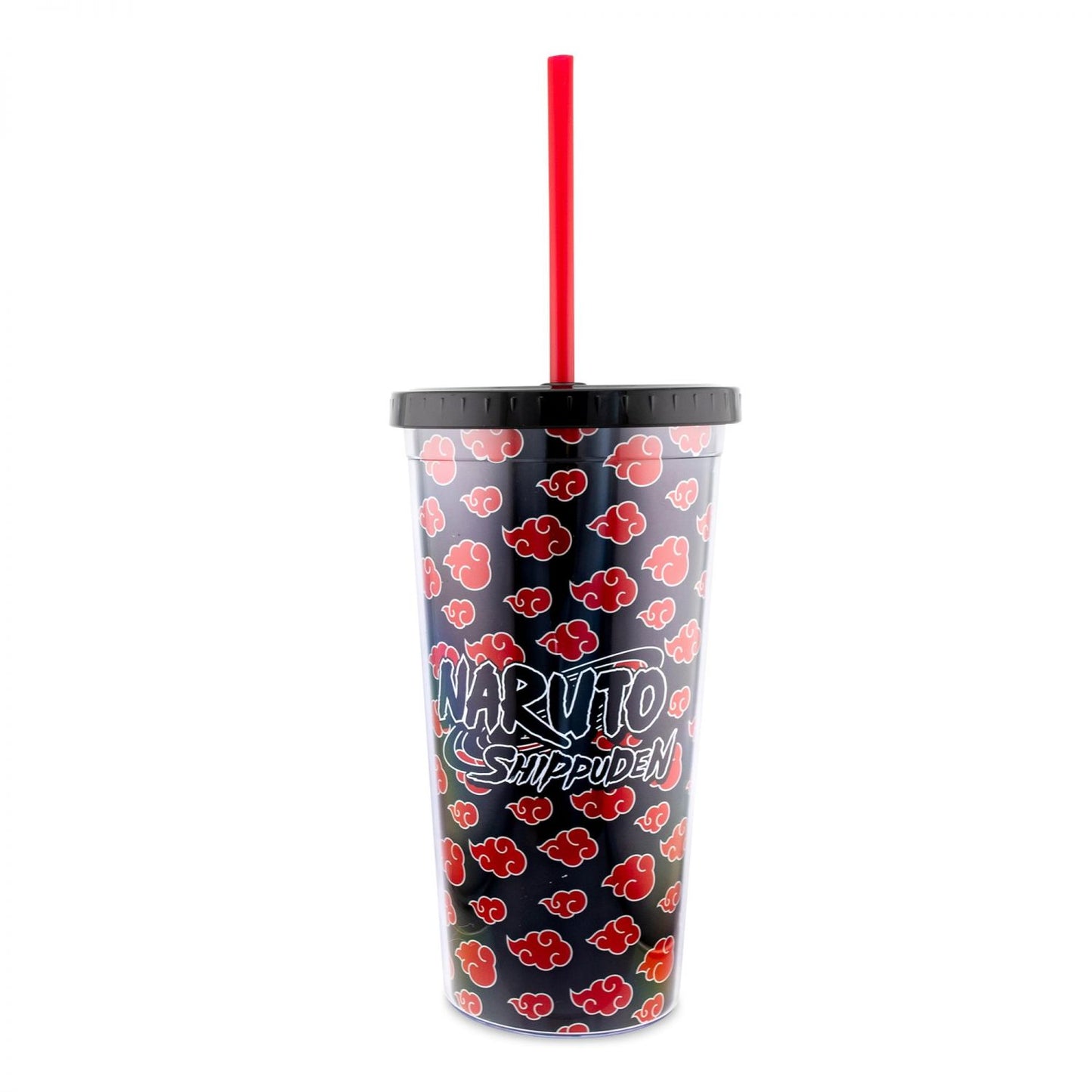 Naruto Shippuden Akatsuki 20-Ounce Carnival Cup With Lid and Straw