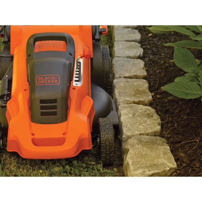 Electric mower 48cm LM2000 -QS Black+Decker - 7 adjustable heights from 30 to 100 mm - 50L filling tank