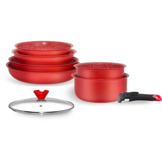 Cookware set - ARTHUR MARTIN - AMR88 - 8-piece cookware set - All hobs including induction