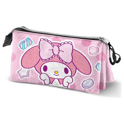 Hello Kitty My Melody Sweets triple pencil case