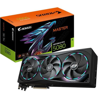 Graphics card - GIGABYTE - AORUS GeForce RTX 5080 MASTER - 16 GB