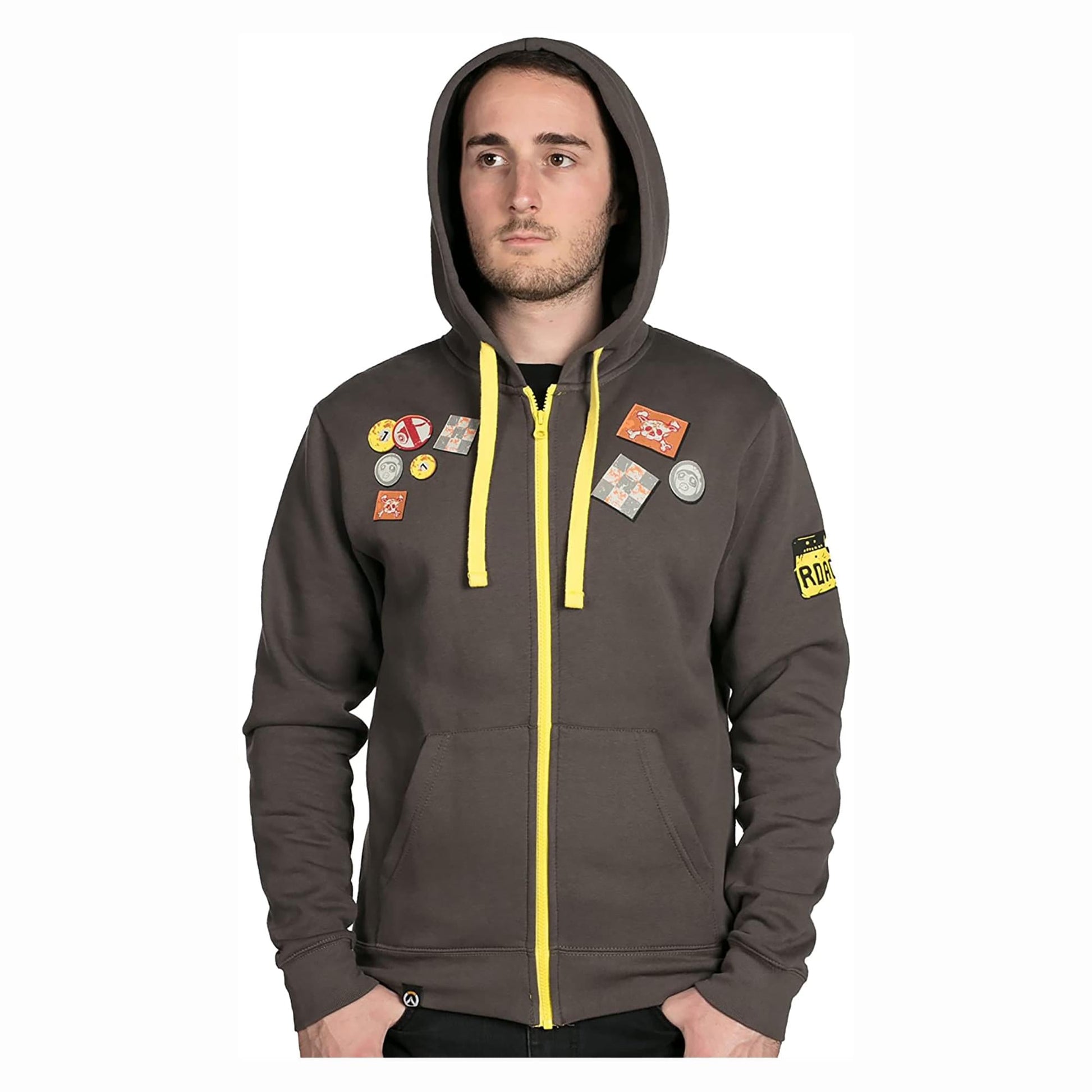 Overwatch Ultimate Roadhog Grey Zip-Up Hoodie | Small