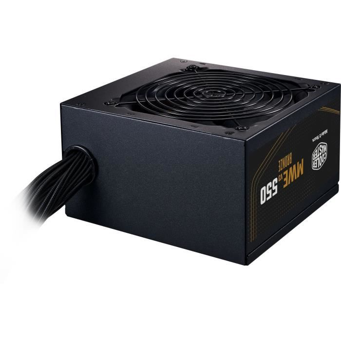 COOLER MASTER MWE Bronze 550W V2 - Power supply 550W - 230V (Certified 80 Plus Bronze 5 years warranty) Flat cables black