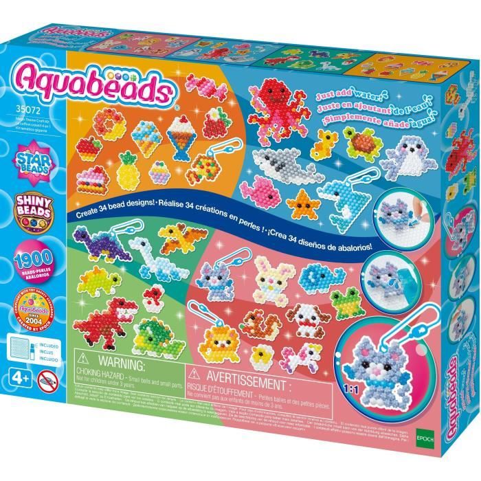 The 4 in 1 creative box - AQUABEADS - 35072 - 1900 beads for spray creations