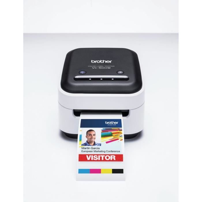 Labels & Photos Printer for Creative Hobbies - BROTHER - VC-500W - Direct Thermal - Color - Wi-Fi - VC500WCRZ1