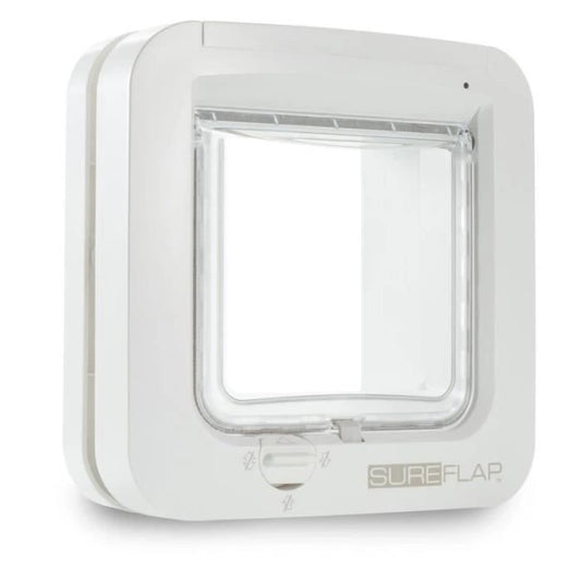 SUREFLAP Chatiere A Electronics - White - 142 mm x 120 mm (Memorization of a maximum of 32 chips)