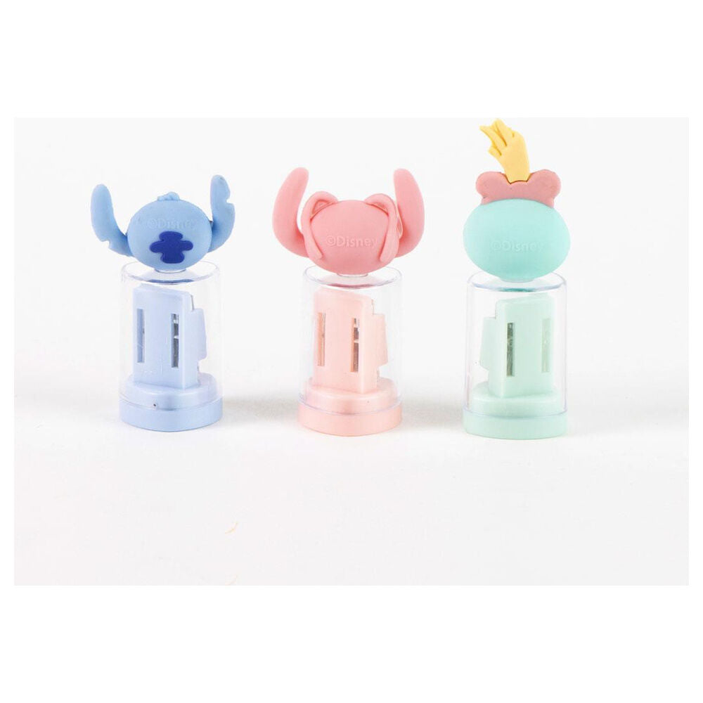 Disney Stitch assorted pencil sharpener with container