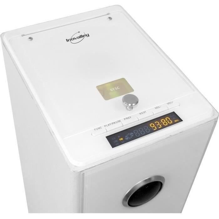 INOVALLEY HP33-CD Bluetooth Sound Tour - CD Player - White