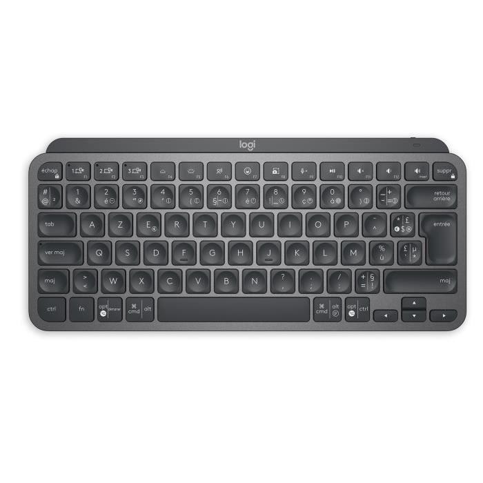 Logitech Wireless Keyboard - MX Keys Mini - GRAPHITE - Compact, Bluetooth, Backlit for MAC, iOS, Windows, Linux, Android