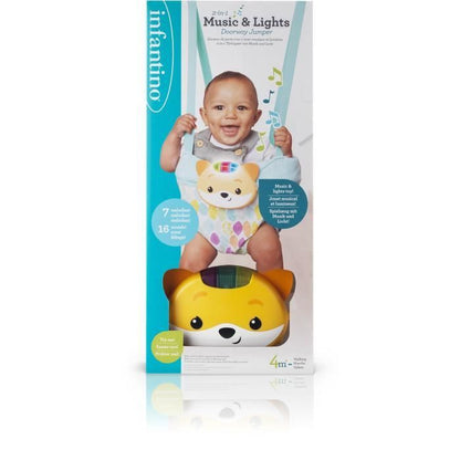 Door jumper - INFANTINO - 303117 - 2 in 1 Fox - Sounds and lights