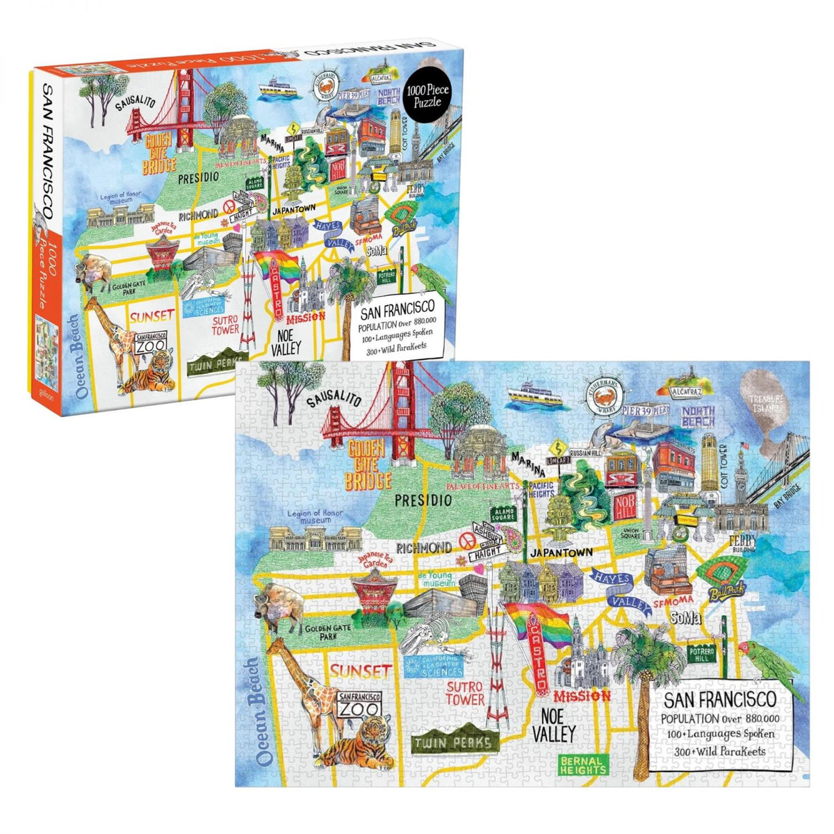 San Francisco 1000-Piece Jigsaw Puzzle