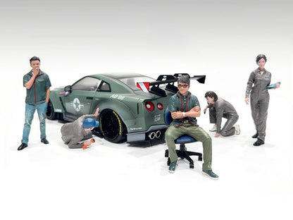 "Top Tuners" 5 piece Figure Set "Premium" Series for 1/18 Scale Models by American Diorama