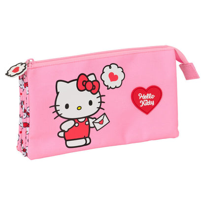 Hello Kitty triple pencil case