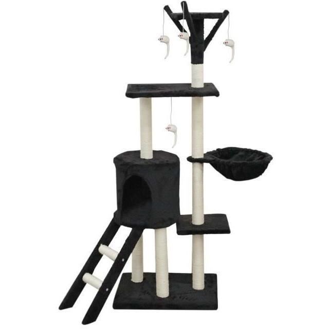 Jipsy - Cat tree - 79 x 34 x 138 cm - Black