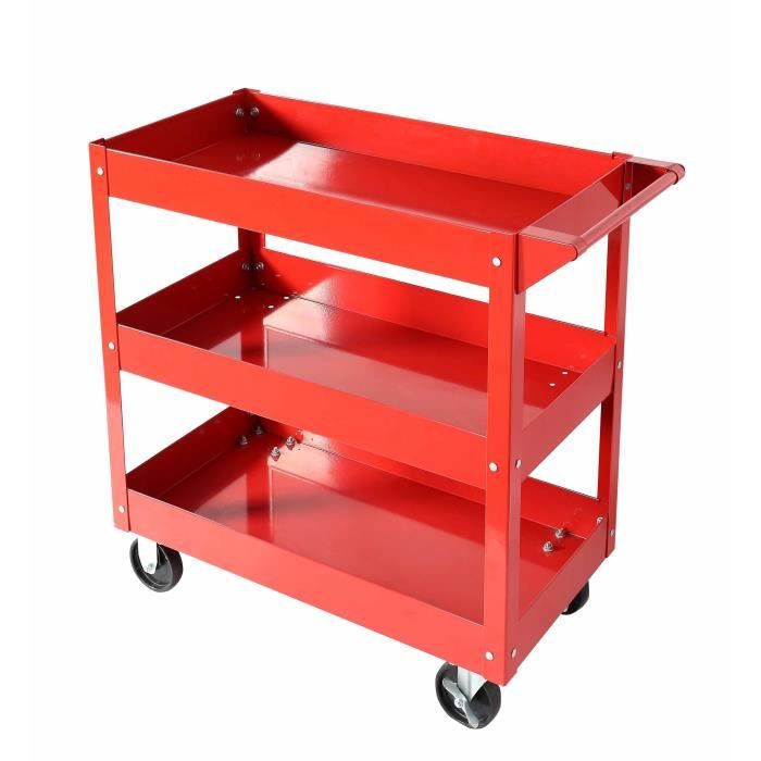 3-tray workshop trolley - DOMAC - Store your tools easily, and above all, find them easily! Ideal for individuals