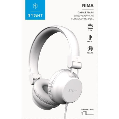Wired headphones - RYGHT - NIMA - Pearl white