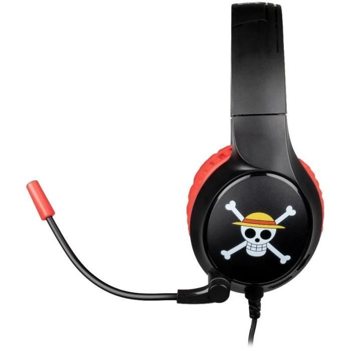 Wired gaming headset - KONIX - One Piece - PC, PS4, PS5, Switch and Xbox - Microphone - 1.5 m cable - 3.5 mm jack socket - Luffy