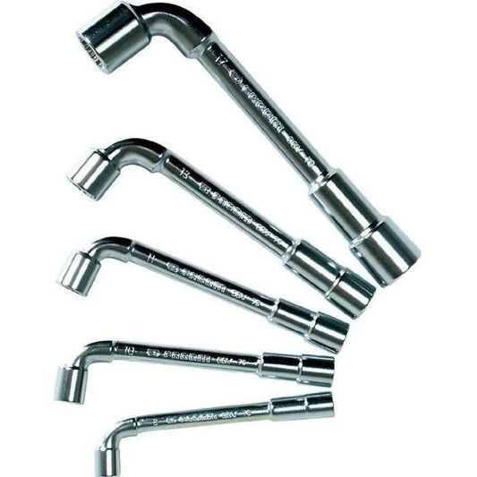 Box of 5 pipes with pipes profiles 12 sides x 6 sides facom - 76.j5pb - 1 side for decreased recovery + 1 power side and resistance