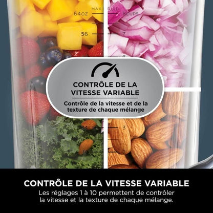 Ninja Detect Power Blender Pro 1200W - 2-in-1 - 2L - 15 modes - 10 speeds - Black