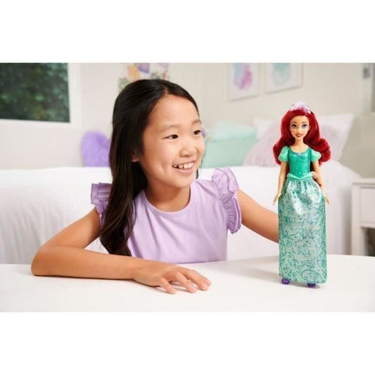 Ariel Doll 29 cm, Mattel Disney Princess Doll Dress Up and Accessories HLW10