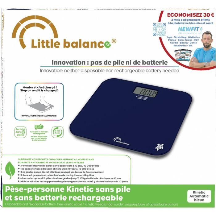 Bathroom scale - LITTLE BALANCE - Kinetic Auto - Blue