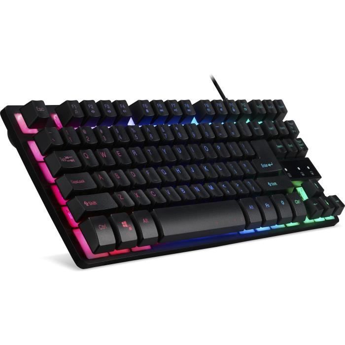 Gaming Keyboard - Membrane - ACER - GP.KBD11.01W - AZERTY - RGB Backlighting
