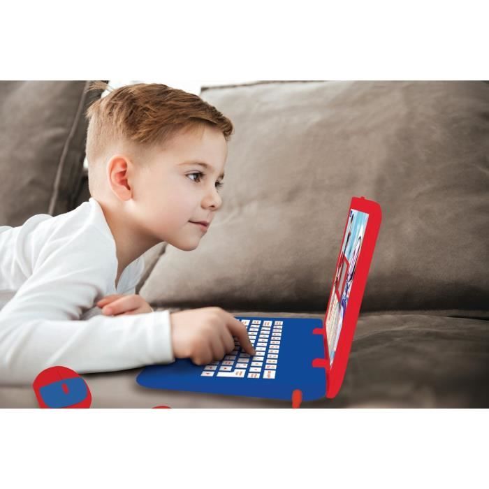 SPIDER-MAN Bilingual (FR / EN) educational computer for children LEXIBOOK - 124 activities