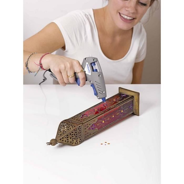 Dremel 940 glue pistol (195 ° C heating temperature, with removable cord + 3 sticks of glue 11mm)