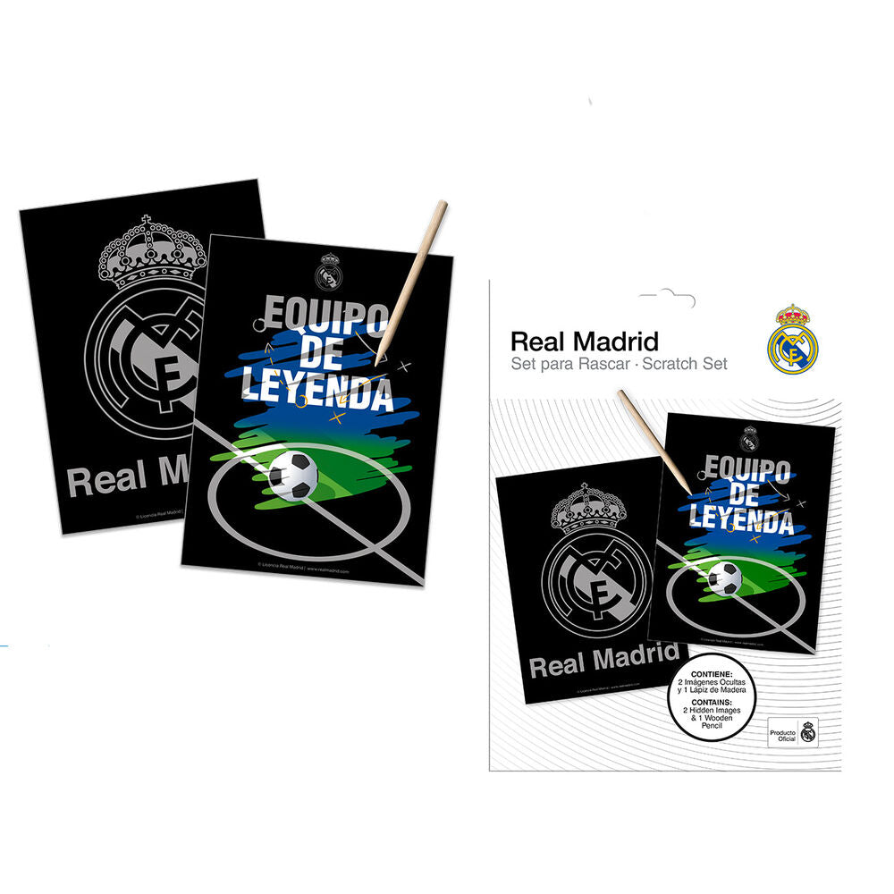 Real Madrid Scratch stationery set