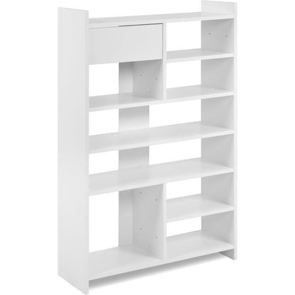Shoe cabinet - MÜNSTER - White - 12 pairs of shoes - 71.5 x 25 x 109 cm
