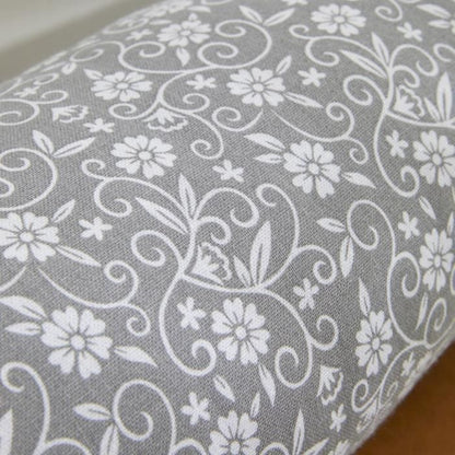 Polochon Cushion - TODAY - CHARME - Dark Grey Capucine Print - 45 x 15 cm