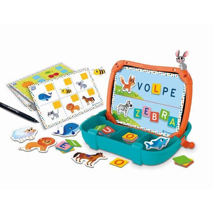 Clementoni - Magnetic Letters & Animals Case - From 3 years old