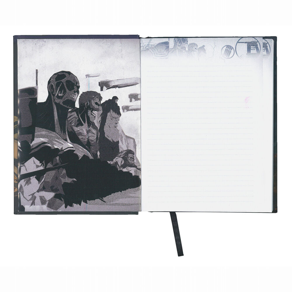 Attack on Titans Strugglen Notebook with light