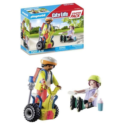 PLAYMOBIL - 71257 - City Action Les Secouristes - Starter Pack - Supervisor with Segway