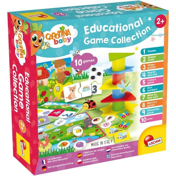 Collection of 10 educational games - Carotina Baby - Self-correcting games - LISCIANI