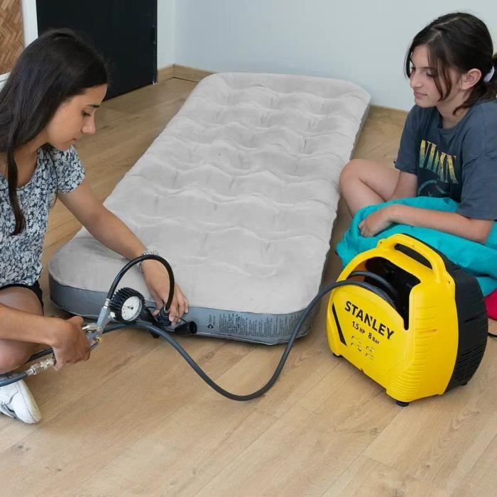 Stanley Air compressor without tank + Air Kit Inflage Kit - 1.5 CV