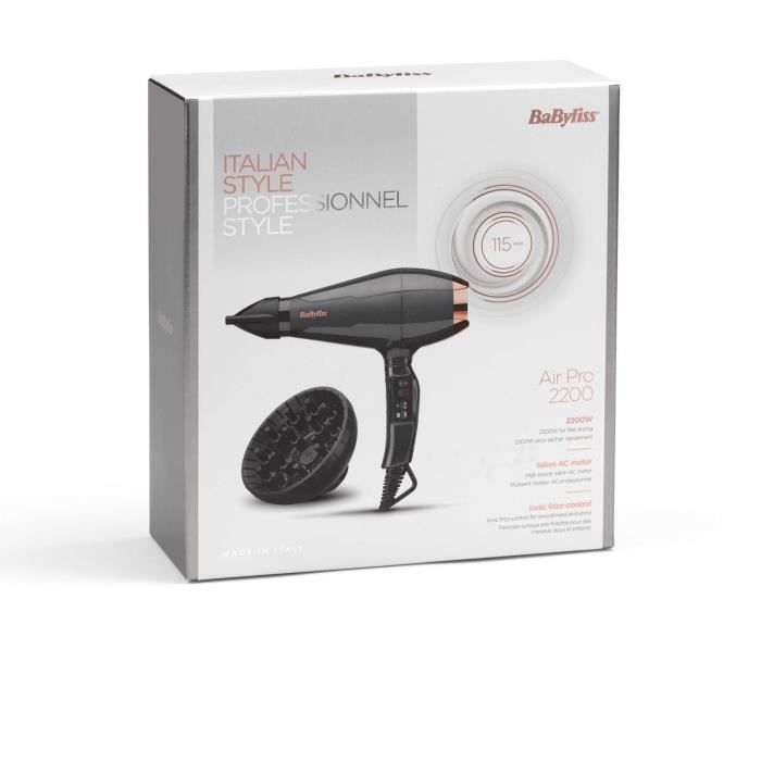 BABYLISS 6719 professional dresses - Professional diffuser - AC engine - Power 2200W