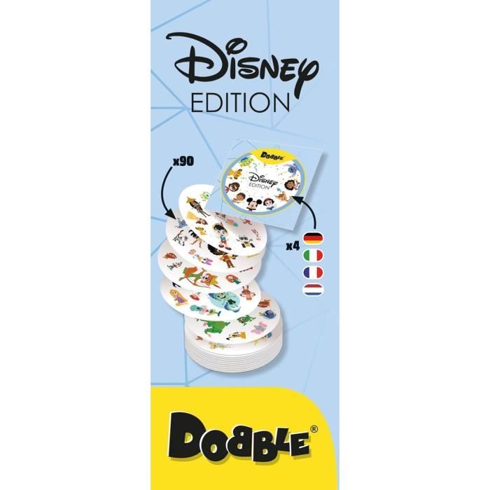 Dobble: Disney 100 years|Zygomatic - Board game - 5 mini-games - from 6 years old