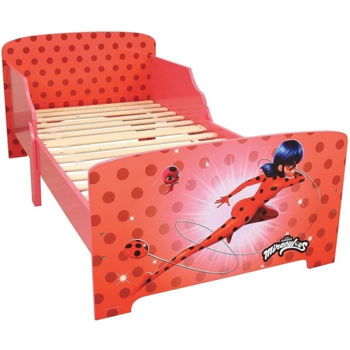 Fun House Miraculous Ladybug Bed With Lattes box spring 140x70 cm