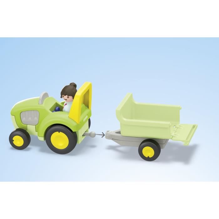 PLAYMOBIL Junior 71656 Farm tractor and animals, characters, For baby and child, From 18 months