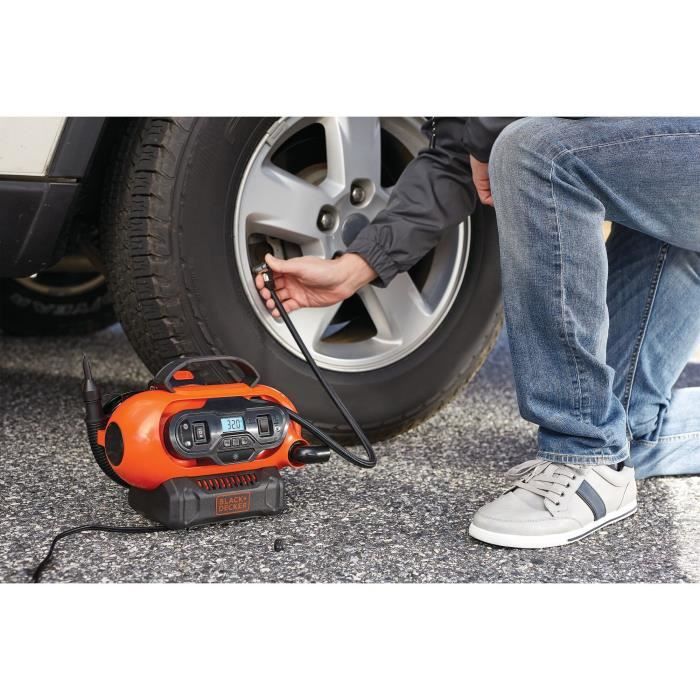 Fir or wireless compressor or 18v ??/ 220V Black+Decker-11 barss / 160 psi (delivered with 3 needles)-BDCINF18N-QS