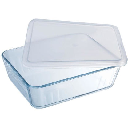 PYREX - 242P000 / 7046 - Rectangular dish with lid - 22cm * 17 cm - Pyrex Cook & Freeze