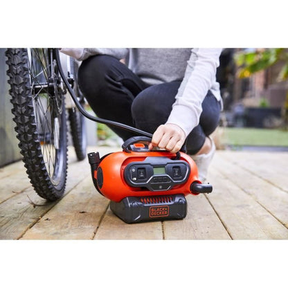 Fir or wireless compressor or 18v ??/ 220V Black+Decker-11 barss / 160 psi (delivered with 3 needles)-BDCINF18N-QS