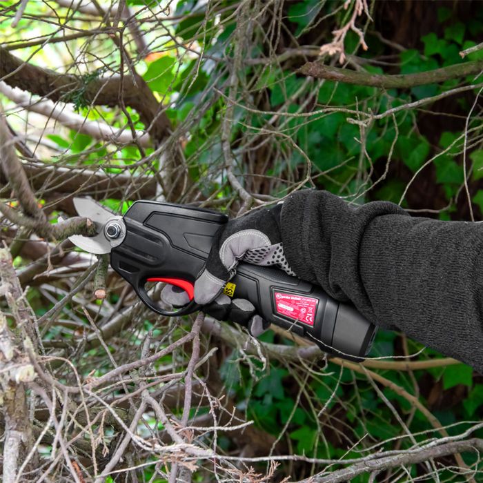 7.2V lithium rechargeable pruning shears with integrated battery and charger - Elem Garden