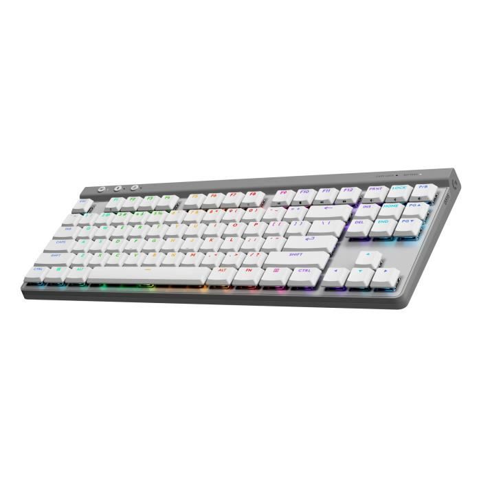 Logitech G515 LIGHTSPEED Wireless Keyboard without Numeric Keypad (Brown Switch) - White