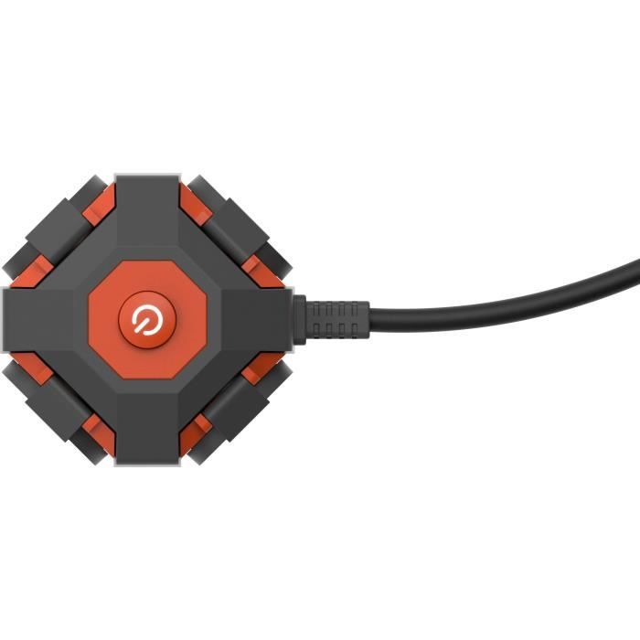 Power Globe - QUARX - IP44 - 4 sockets, switch, 3m cable